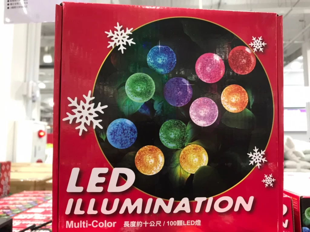 LED氣泡球聖誕樹燈串 長度約10米