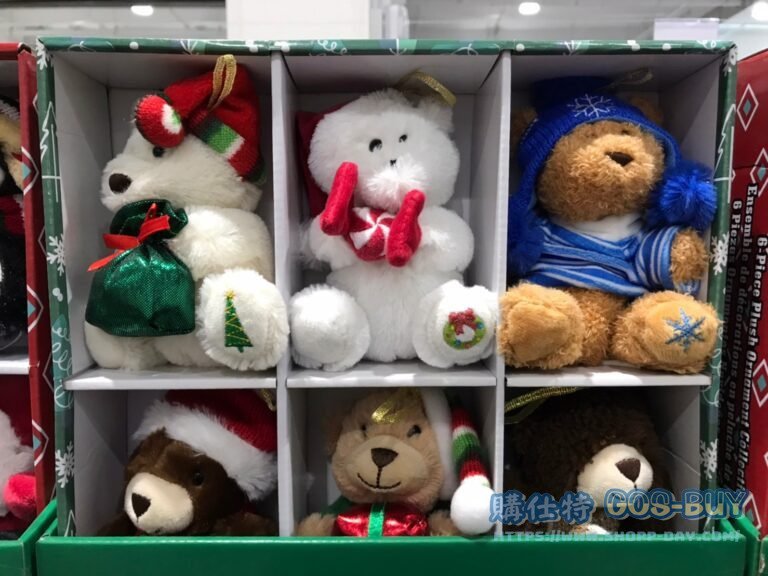 聖誕絨毛裝飾6入 熊熊/動物