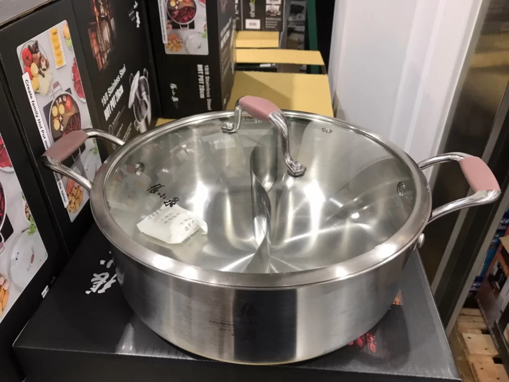 張小泉不鏽鋼分隔火鍋 容量：5.7公升