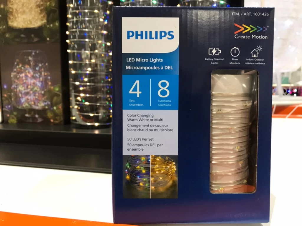 PHILIPS 雙色銅絲裝飾燈 4入每串4.8公尺