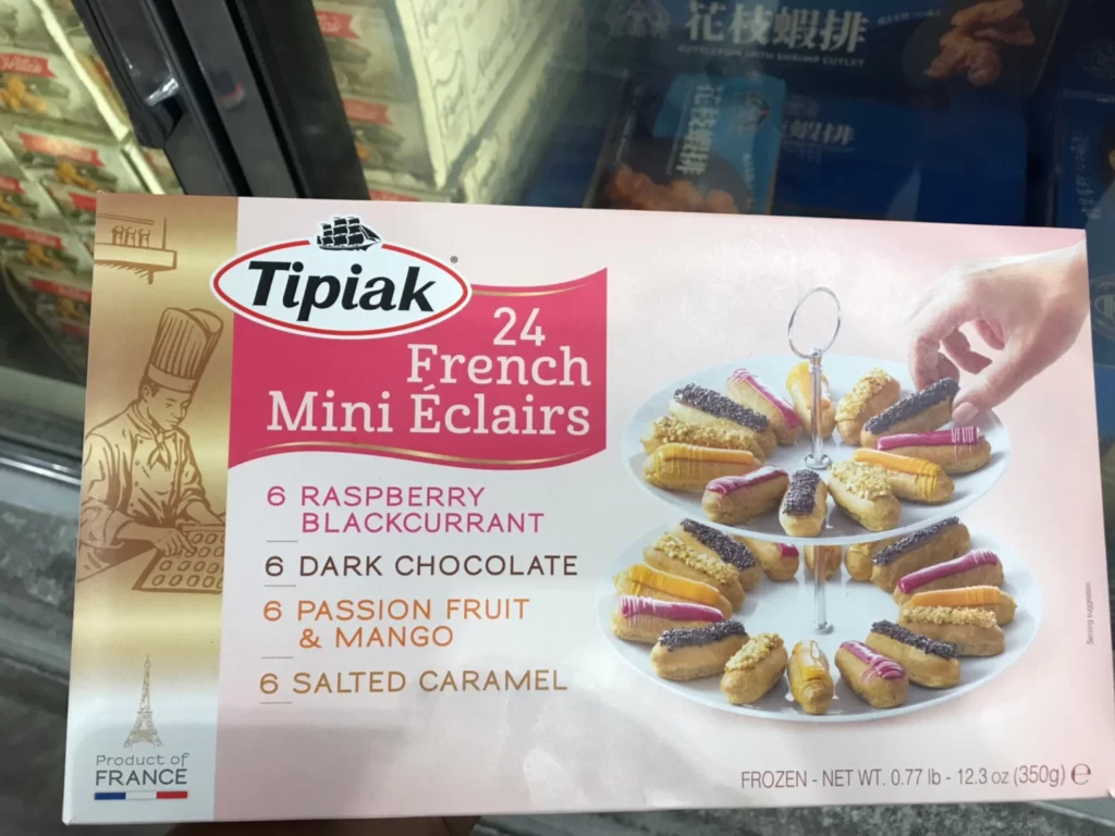 TIPIAK FROZEN MINI ECLAIRS 冷凍迷你綜合閃電泡芙24入共350公克