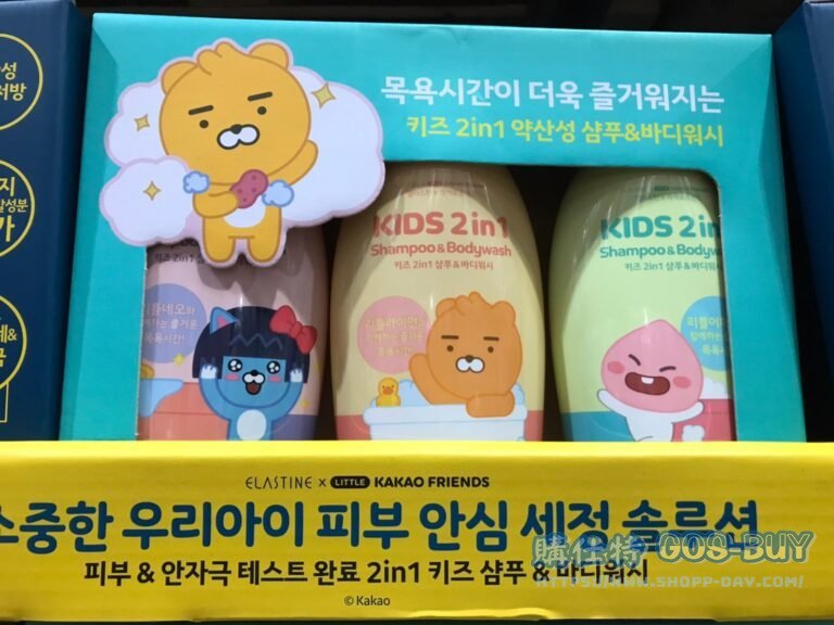 ELASTINE KAKAO 兒童洗髮沐浴精HAIR&BODY 每瓶500毫升3入