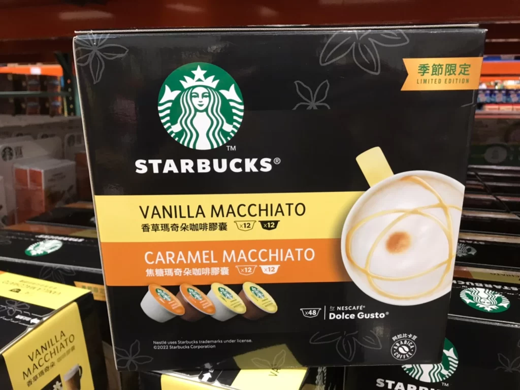 STARBUCKS 星巴克咖啡膠囊季節限定組 香草/焦糖瑪奇朵各24顆
