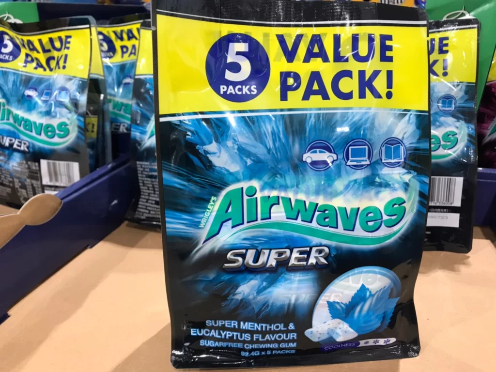 AIRWAVES極酷嗆涼無糖口香糖462公克