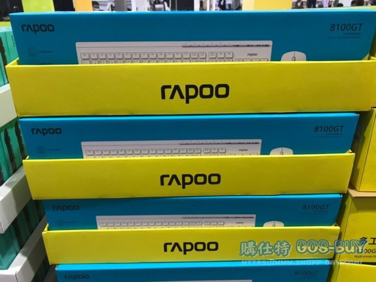 RAPOO藍芽三模鍵鼠組 8100GT白