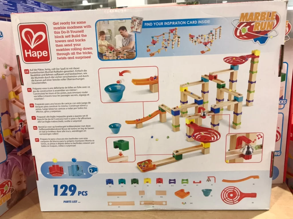 HAPE螺旋軌道滾珠積木129件