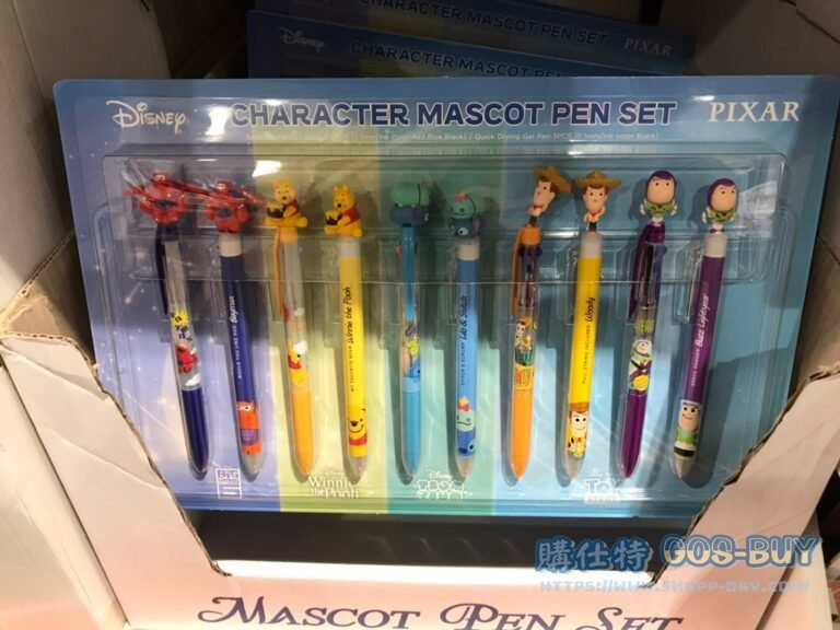 MASCOT PEN SET 10PC 卡通造型公仔筆10入 三色筆X5 中性筆X5