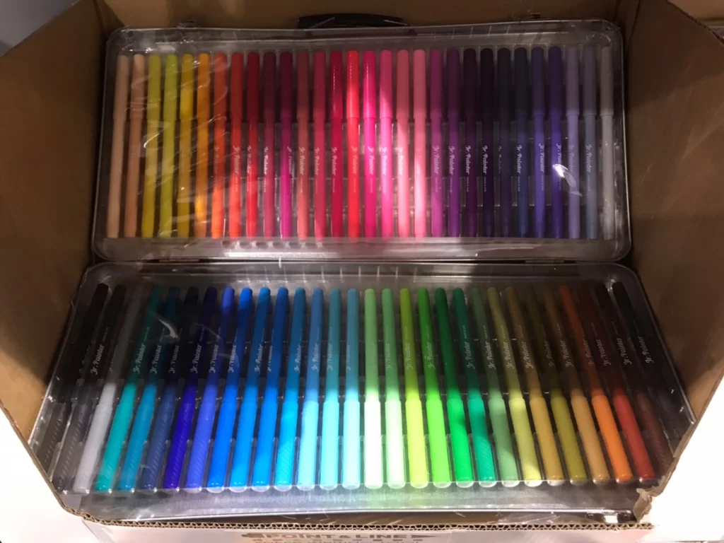 POINT&LINE 可水洗彩色筆60色