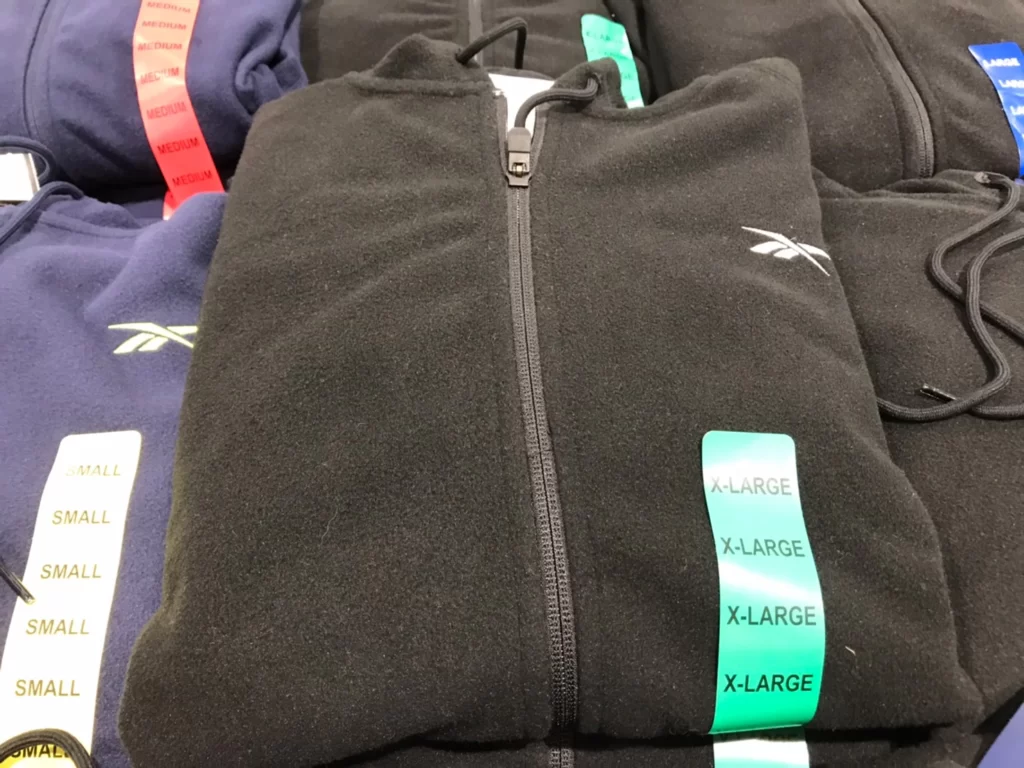 REEBOK男刷毛連帽外套