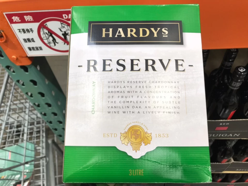 HARDYS夏多內白葡萄酒3L