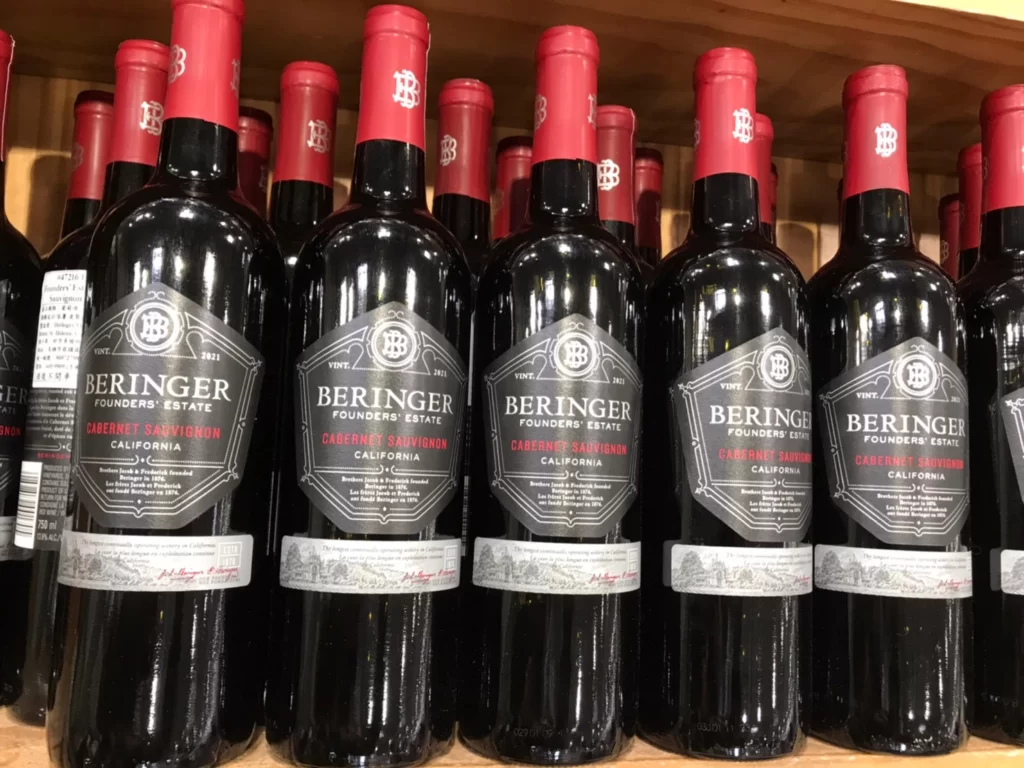 BERINGER FOUNDERS' ESTATE CAB.SAUV.貝林格紅葡萄酒750ML 2021