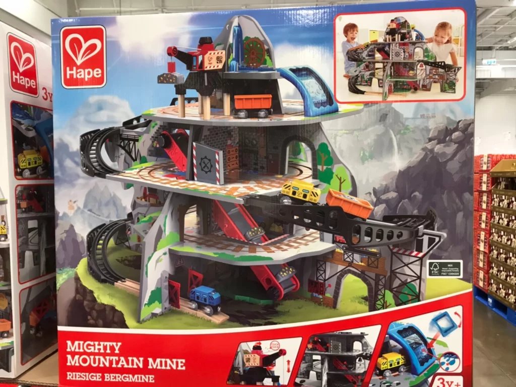 HAPE MIGHTY MOUNTAIN MINE 魔幻礦山火車豪華組 長92X寬58.5高66CM