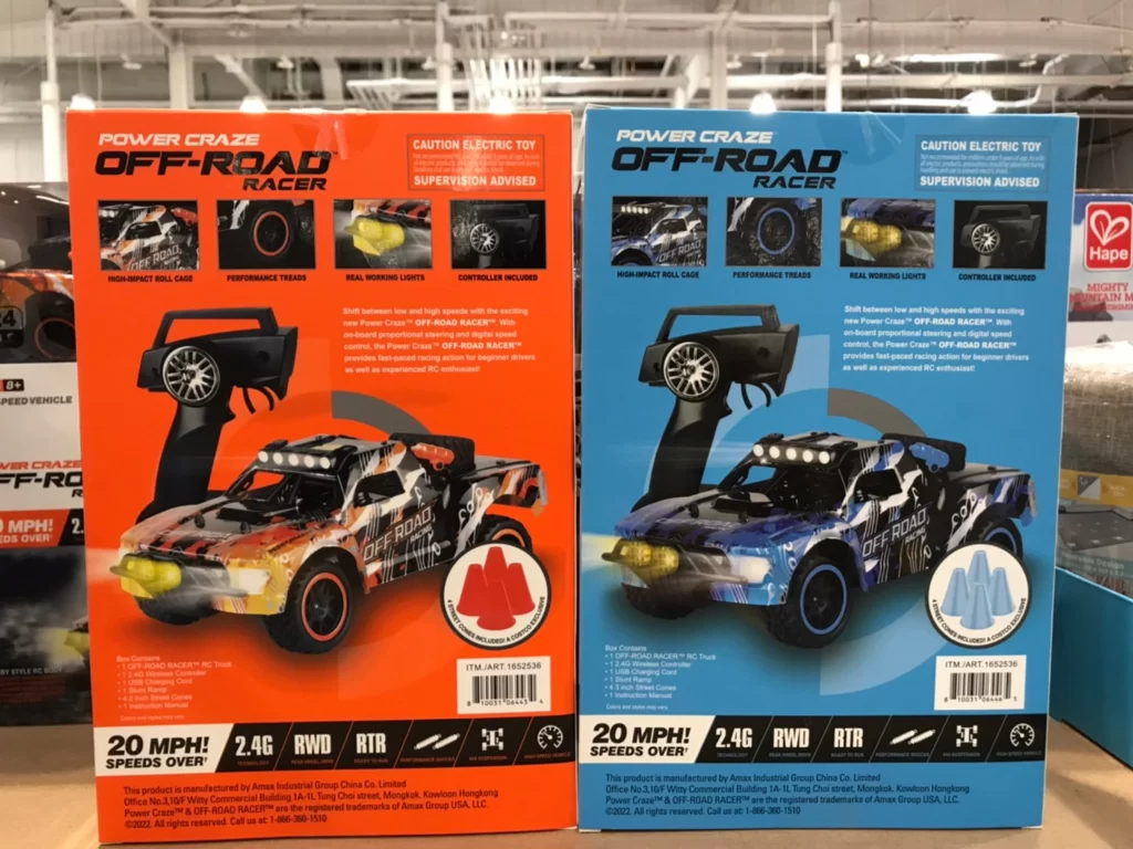 POWER CRAZE OFF-ROAD RACER 1:24 高速遙控越野車 橘色/藍色