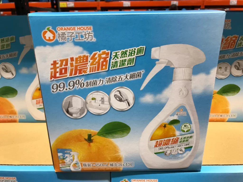 ORANGE HOUSE BATH CLEANER 橘子工坊超濃縮浴廁清潔劑480毫升+450毫升4入