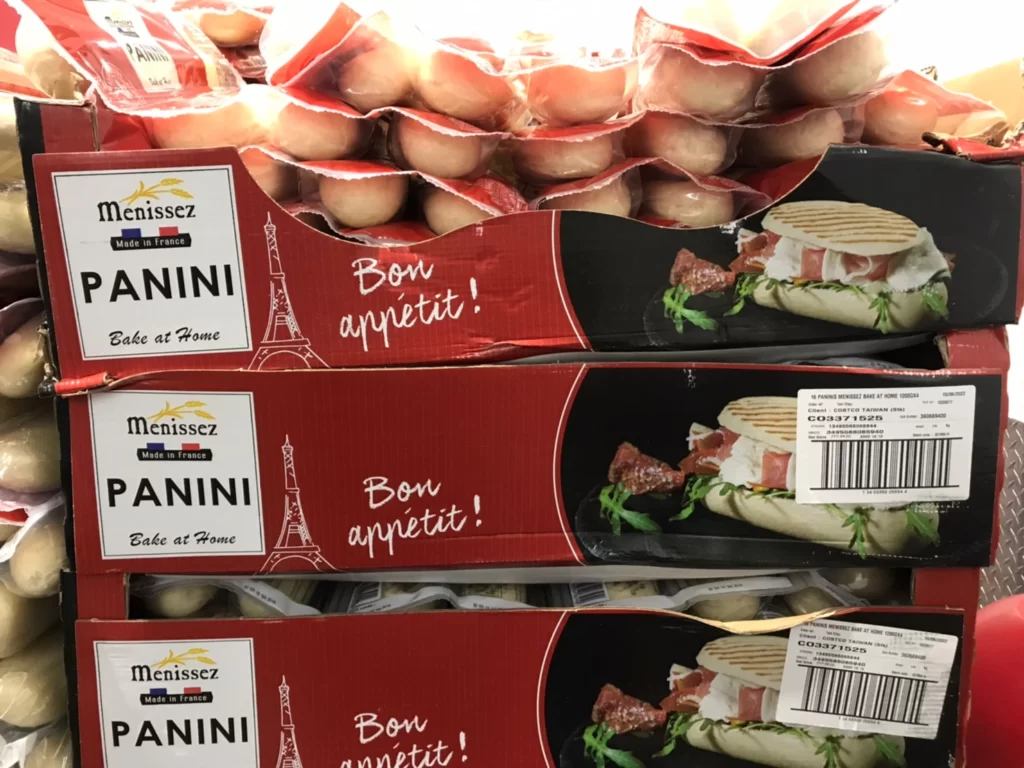 Costco好市多半熟帕尼尼麵包75公克X16入