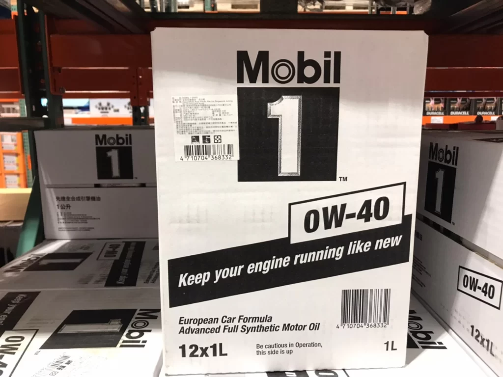 MOBIL-1 0W-40 全合成機油 每箱1000毫升X12入