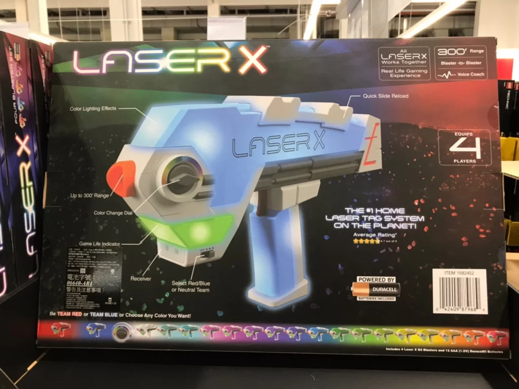 LASER X 雙色雷射槍4人對戰組 射程約91.4公尺 #1582452