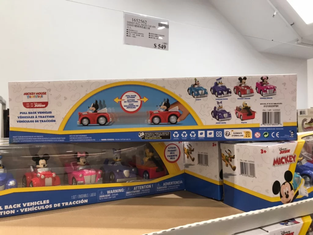 DISNEY迪士尼經典角色迴力車六入