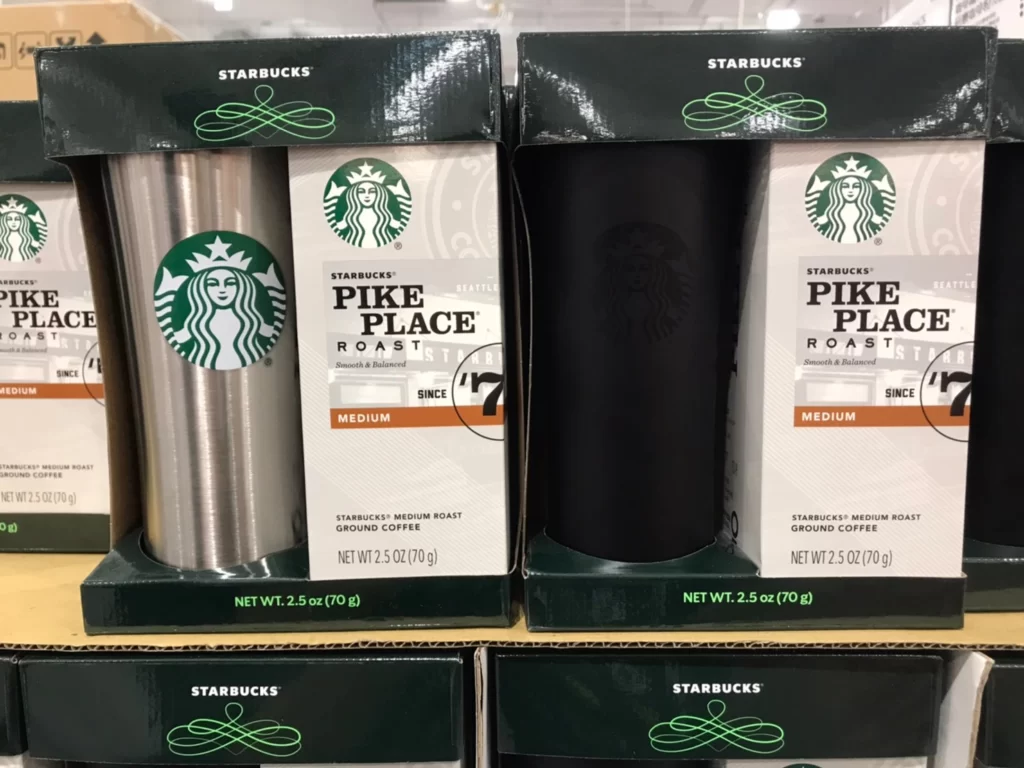 星巴克隨行杯禮盒組 研磨咖啡粉70公克