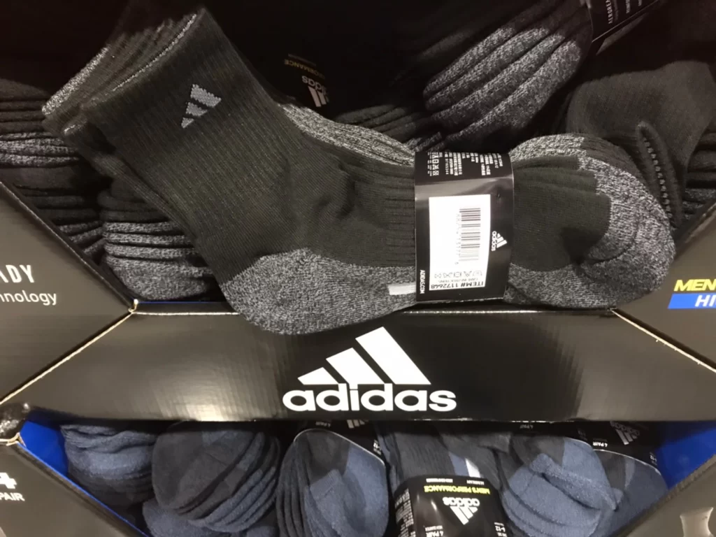 ADIDAS愛迪達男運動襪四入