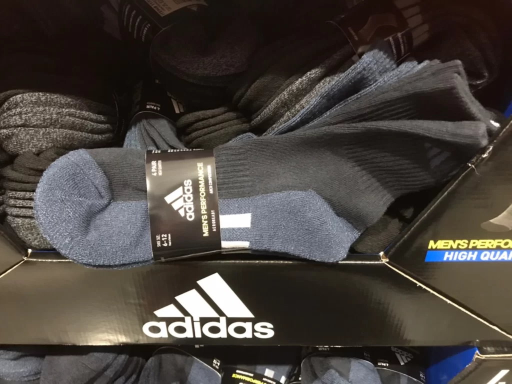 ADIDAS愛迪達男運動襪四入