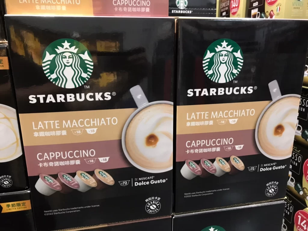 星巴克咖啡膠囊組合 拿鐵&卡布奇諾各36顆