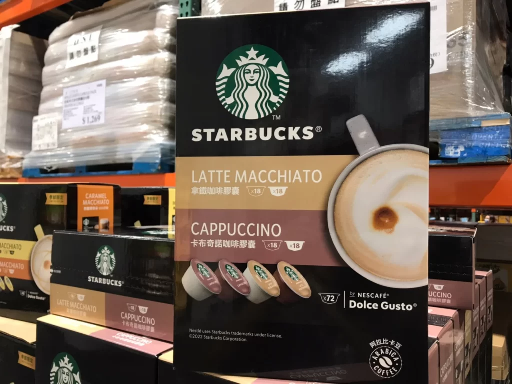 星巴克咖啡膠囊組合 拿鐵&卡布奇諾各36顆