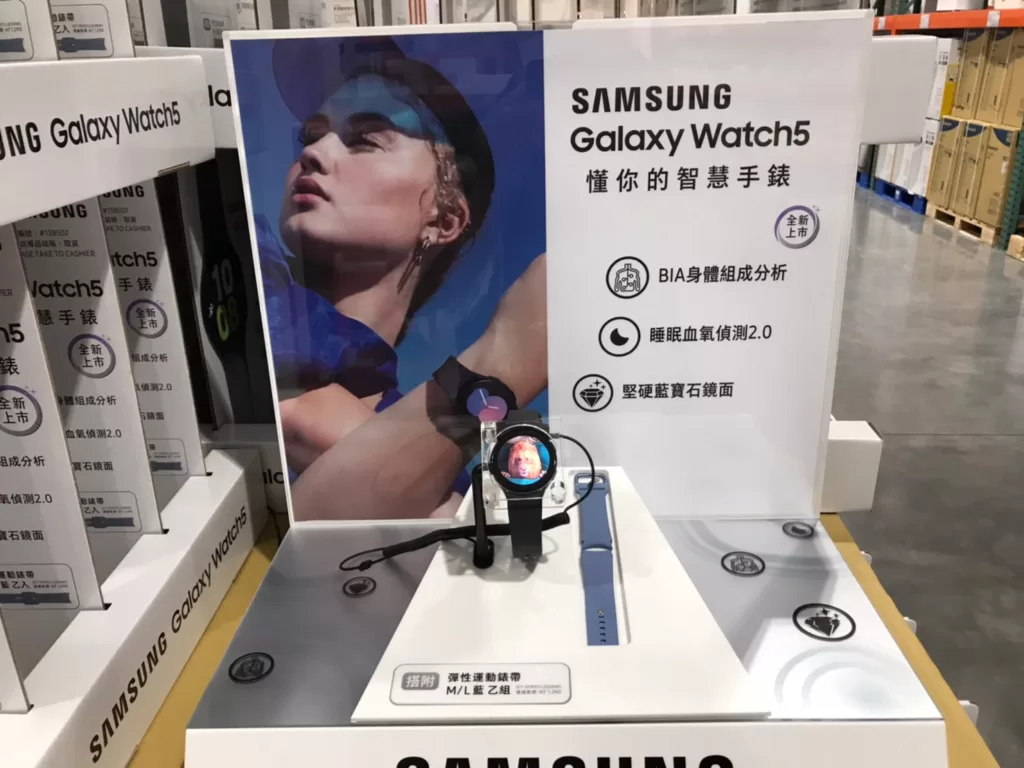 SAMSUNG GALAXY WATCH5 44MM 三星黑色錶框錶帶搭附藍色錶帶 SM-R910NZAABRI/藍芽 #138507