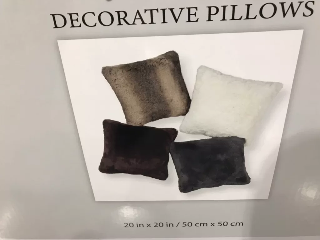 FAUX FUR DECO PILLOW 仿動物毛抱枕 尺寸：50X50公分 #1269800