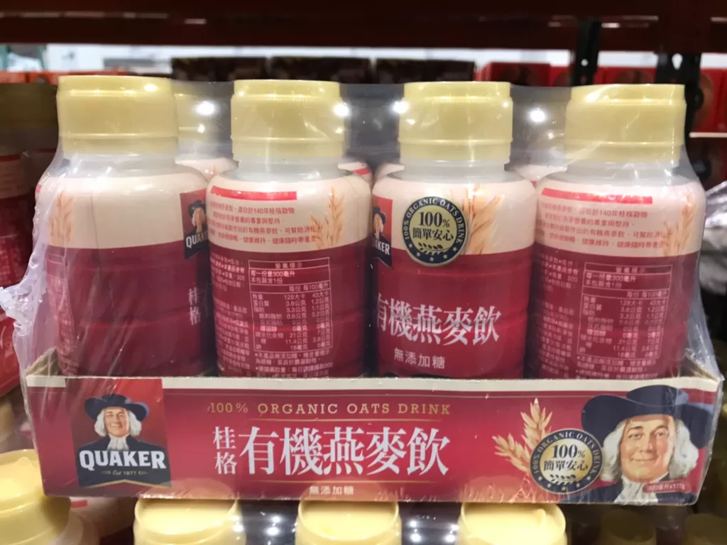 QUAKER ORGANIC OAT DRINK 桂格有機燕麥飲每罐300毫升X12入 #121461