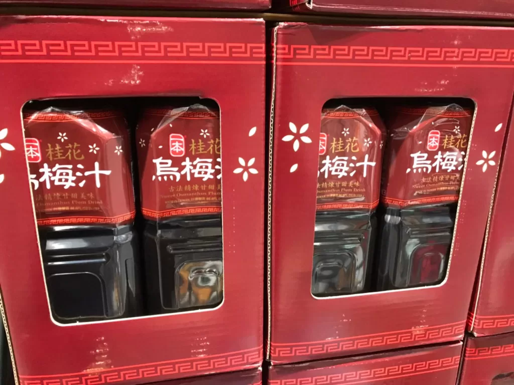 E-BEN OSMANTHUS PLUM JUICE 一本桂花烏梅汁每瓶2公升X4入 #83066