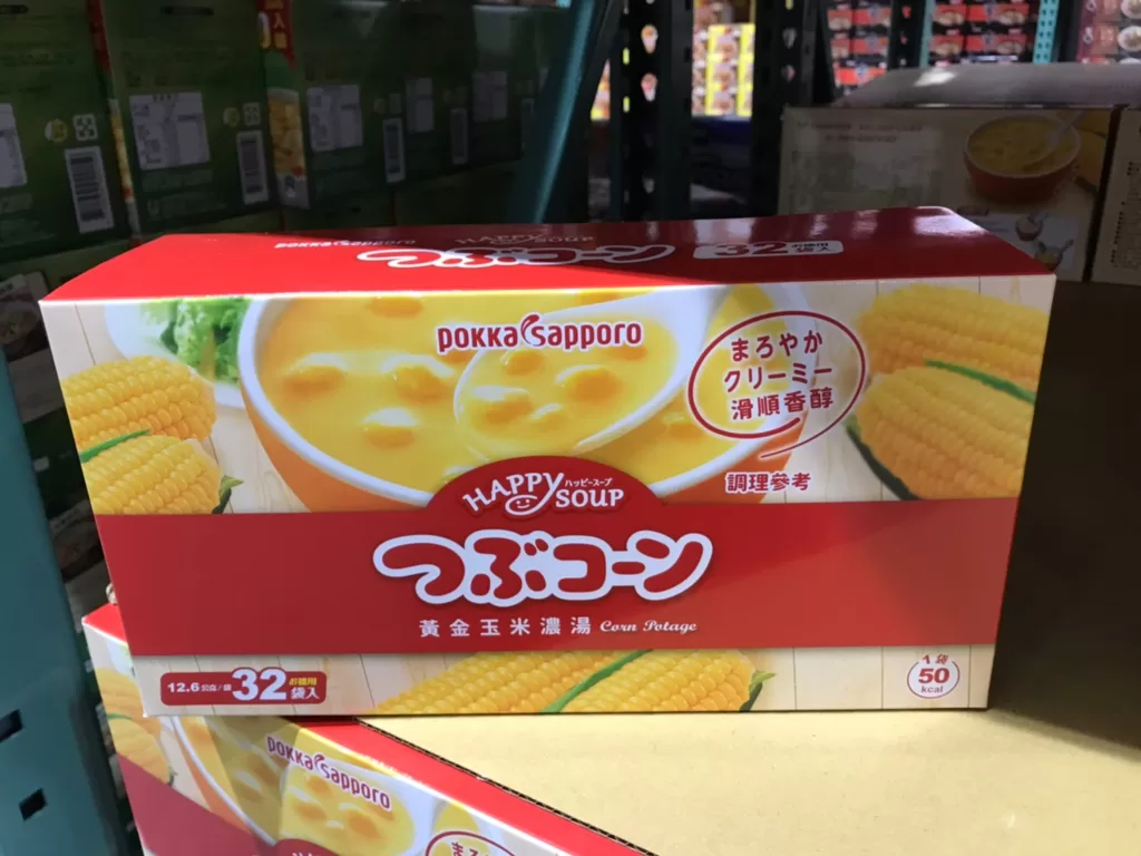 POKKA SAPPORO CORN POTTAGE 玉米濃湯12.6公克X32入 #109936