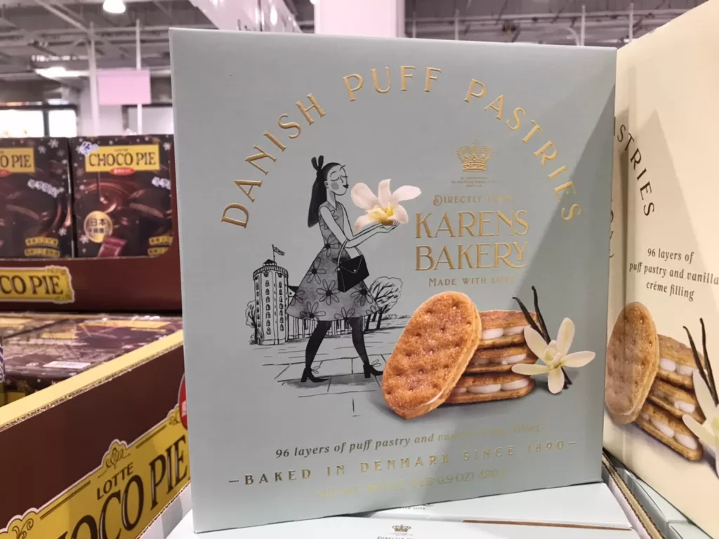 KARENS BAKERY 丹麥香草奶霜風味千層酥共480公克 #136463