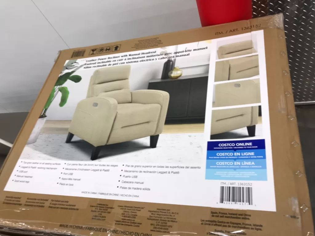 GILMAN CREEK LEATHER POWER RECLINER 牛皮電動躺椅 寬81深98高107公分 #1363152