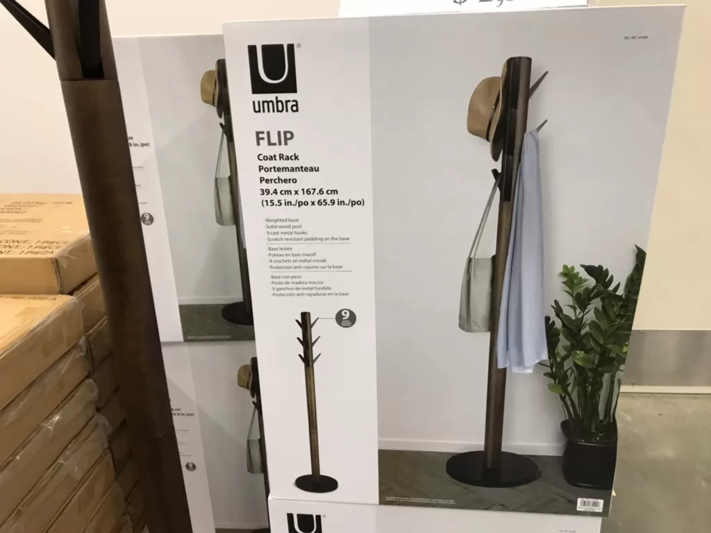 UMBRA FLIP COAT RACK 衣帽架 尺寸：39.4X167.6公分 #1437980