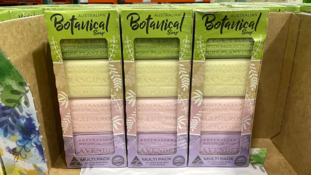 AUSTRALIAN BOTANICAL SOAP 澳洲製植物精油香皂組合 含四種香味200公克8入 #138047