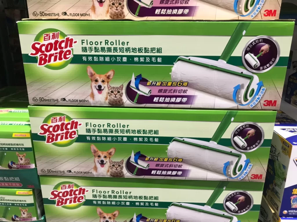 3M LINT ROLLER STARTER 隨手黏易撕地板黏把組 1握把+50張膠帶X6捲 #303452