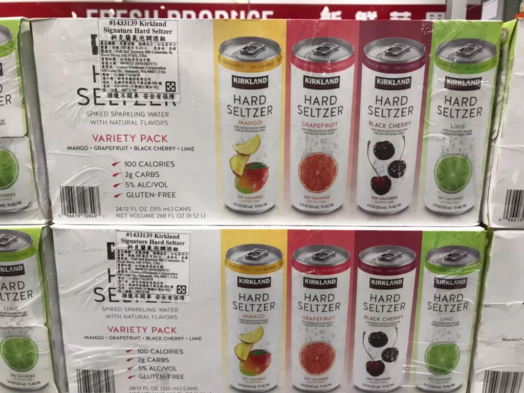 KIRKLAND SIGNATURE 科克蘭HARD SELTZER 氣泡調酒組 355MLX24CAN(4種風味) #1433139
