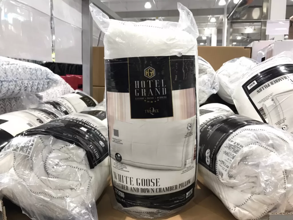 HOTEL GRAND FEATHER PILLOW 白鵝毛枕兩入組 尺寸：45.7X66X5公分 #130667