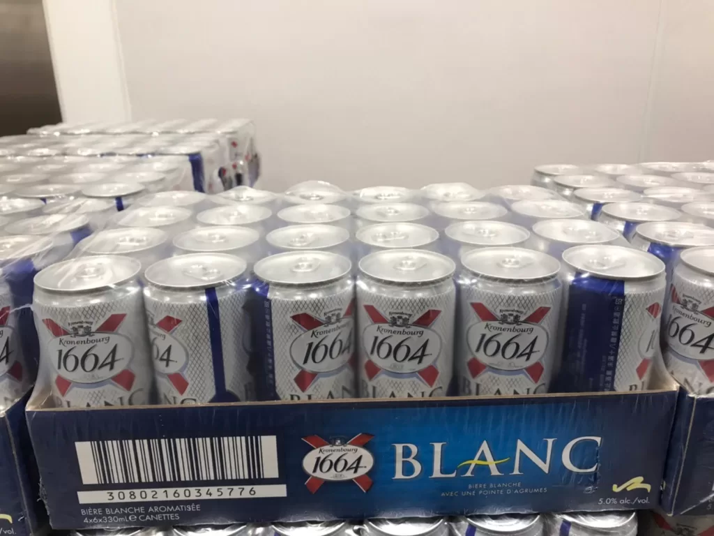 K1664 KRONENBOURG WHEAT WHITE BEER 330MLX24(CAN) K1664白啤酒 #118329