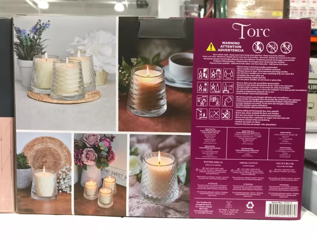 TORC FRAGRANCED CANDLE 香氛蠟燭3件組#389874