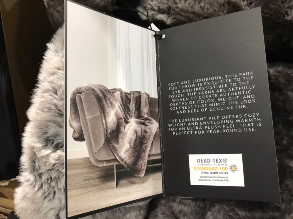 MON CHATEAU FAUX FUR THROW 仿毛皮保暖毯 尺寸：152X177公分#1630995