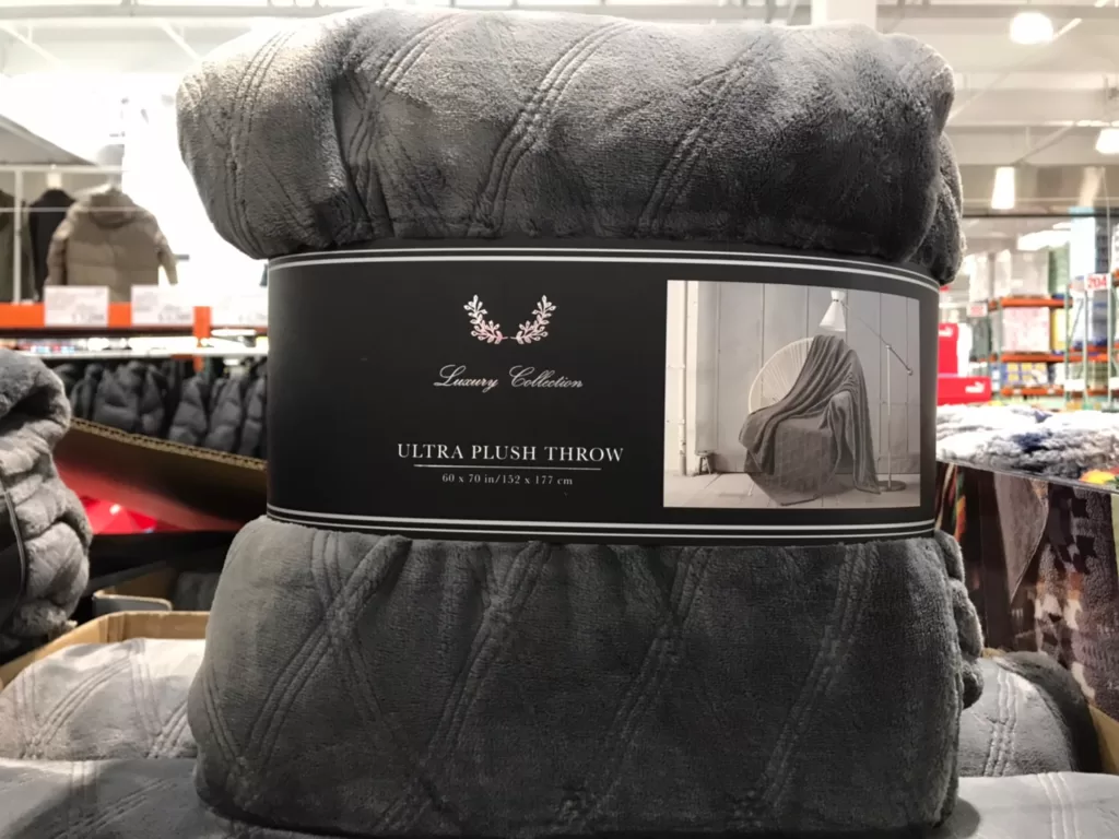 PRINTED VELVET THROW 仿絲絨隨意毯 尺寸：152X177公分#1553553