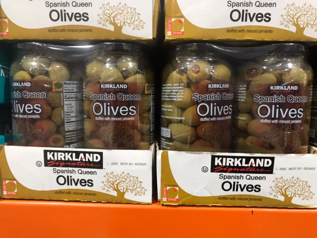 KIRKLAND SIGNATURE OLIVES 科克蘭紅心橄欖每罐935克X2入#784770