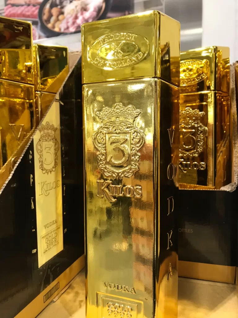 3 KILOS GOLD VODKA 1L 金條造型伏特加#136599