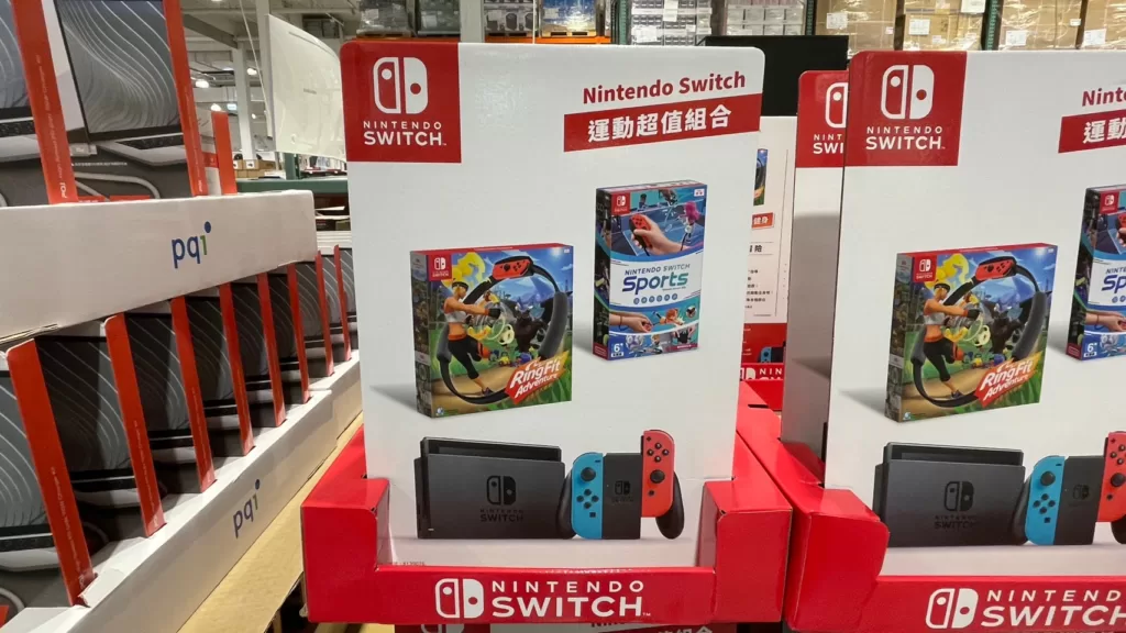 NINTENDO任天堂SWITCH藍紅機遊戲組健身大冒險+SPORTS#139076