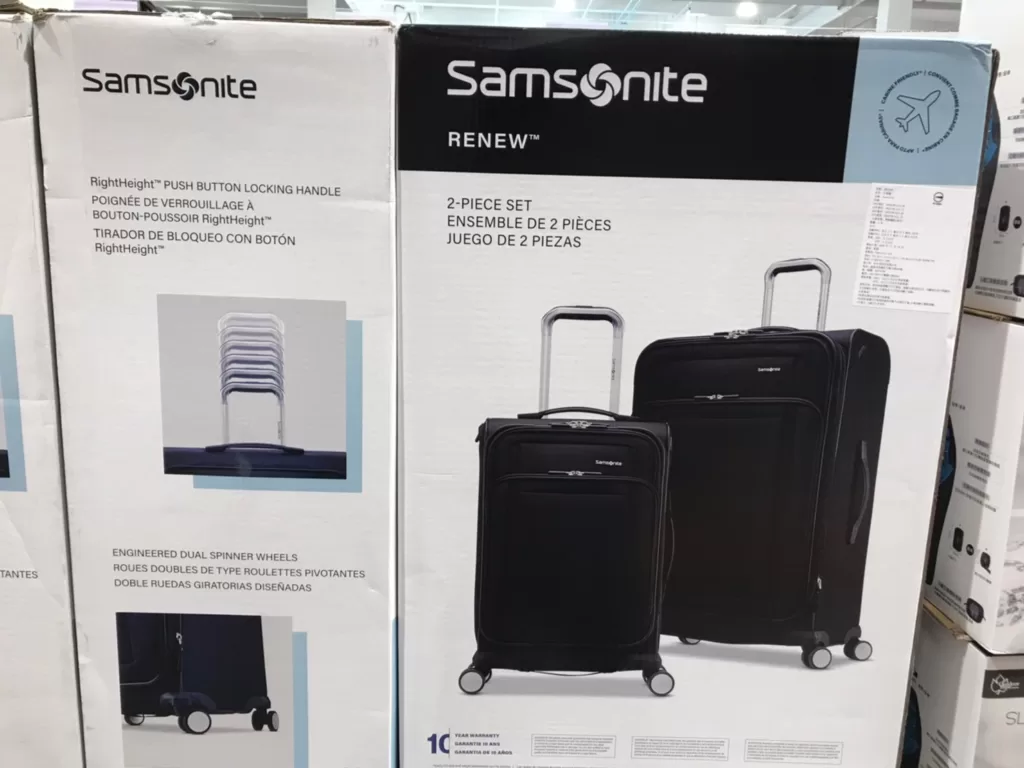 SAMSONITE LUGGAGE 2PC SET 軟式行李箱二件組20吋+27吋#2622199