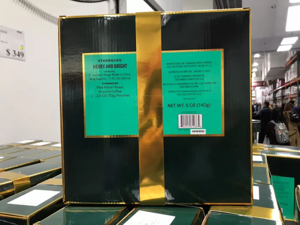 STARBUCKS COFFEE MUG GP 派克市場咖啡粉馬克杯禮盒咖啡粉共140公克#612700
