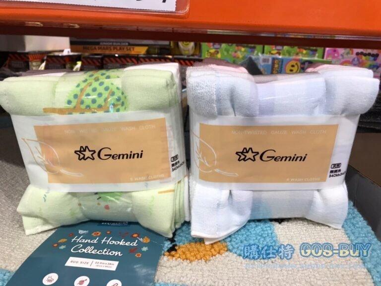 GEMINI WASH CLOTH 純棉無捻紗布方巾六入 尺寸:34X34公分#13067