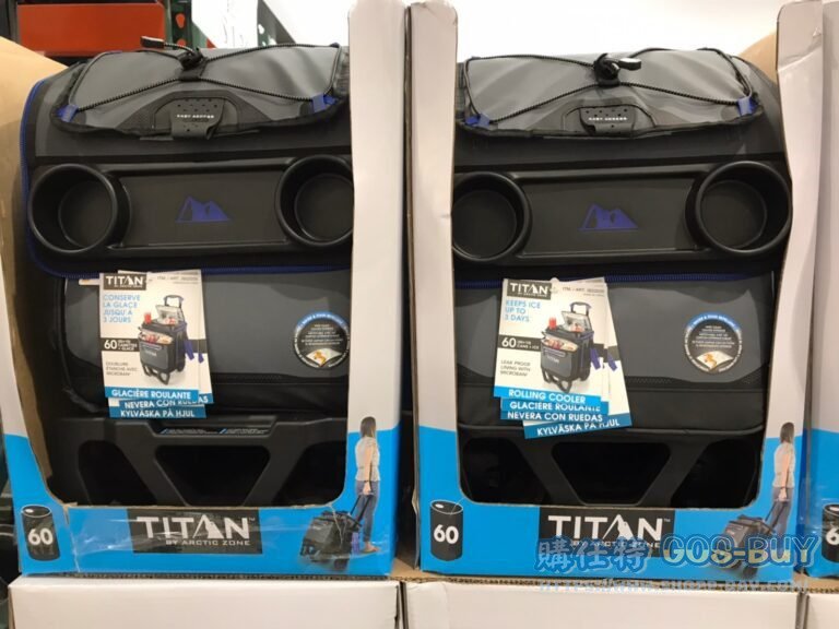TITAN 60CAN ROLLING COOLER 保冰袋摺疊推車 容量約60瓶一般鋁罐飲料#2622035
